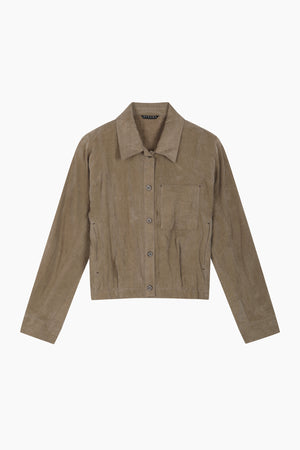 Giacca-Camicia effetto stropicciato