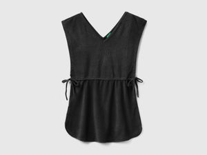 Vestito corto copricostume in morbida spugna di misto cotone