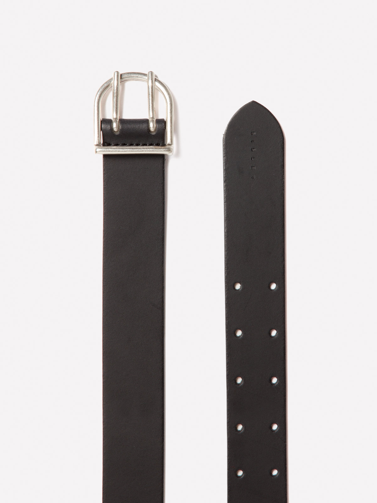 Cintura 100% pelle con fibbia metallica