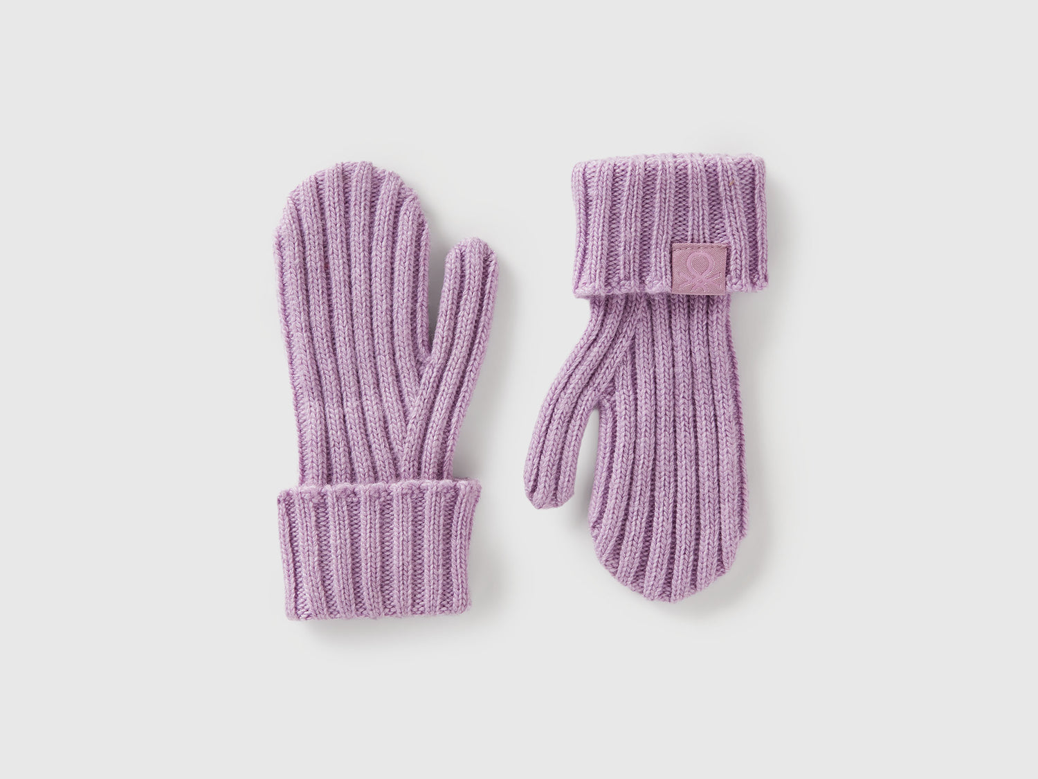 Muffole in misto lana da bimbo lavanda | Benetton Outlet