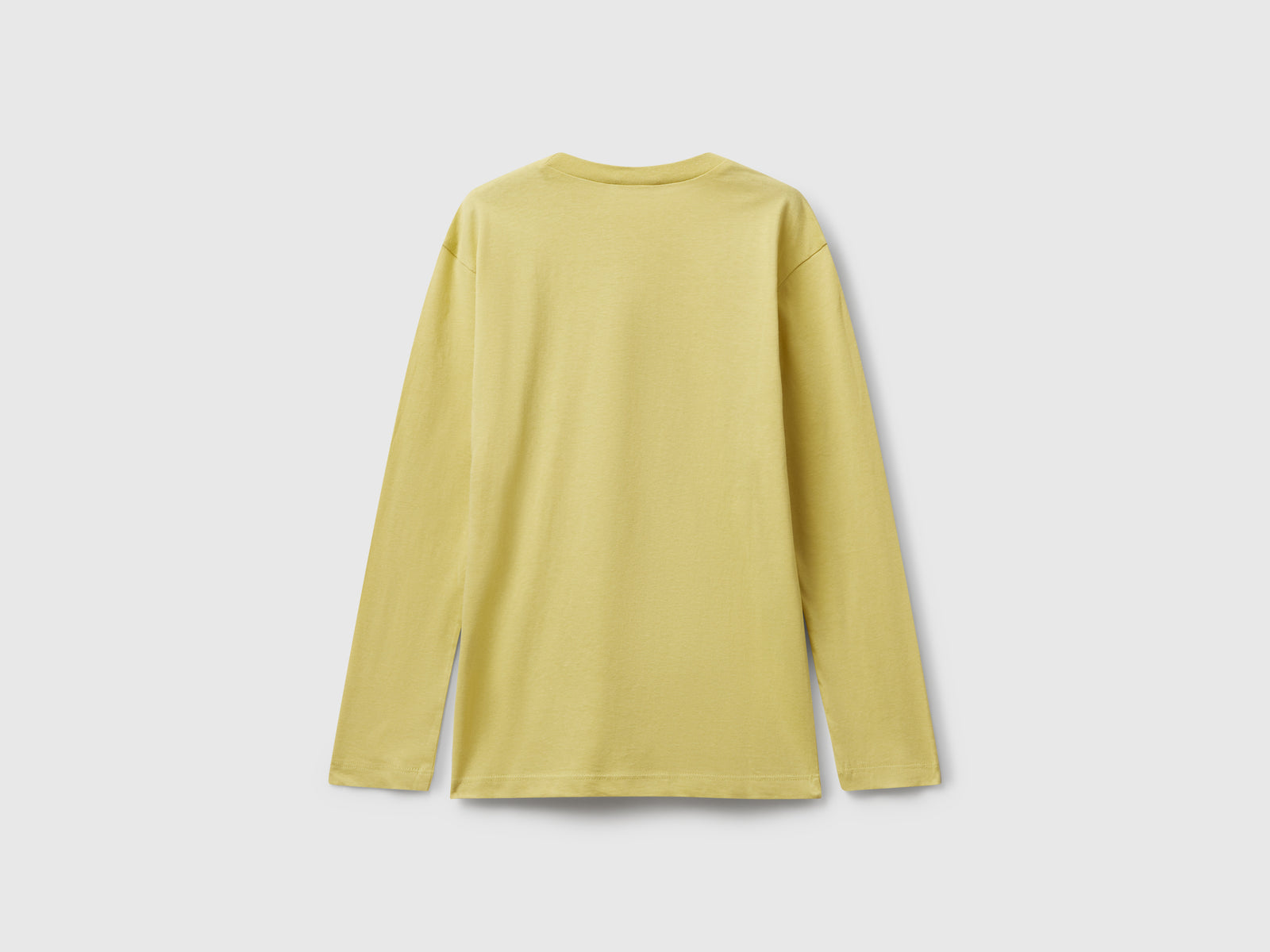 T-shirt in cotone con stampa da bambino giallo 2 | Benetton Outlet