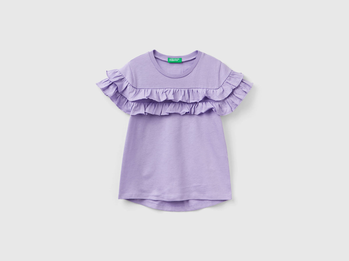 T-shirt con rouches