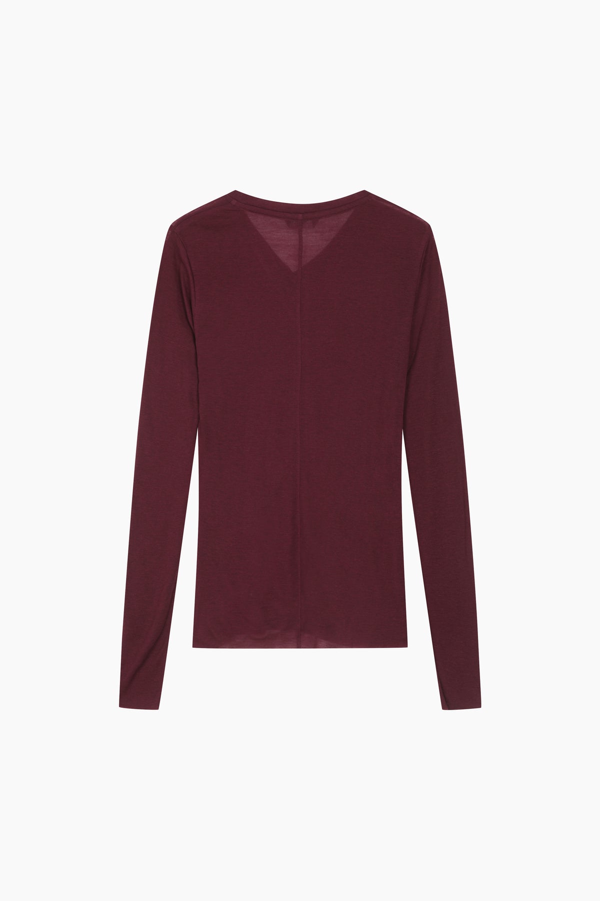 T-shirt scollo a V aderente