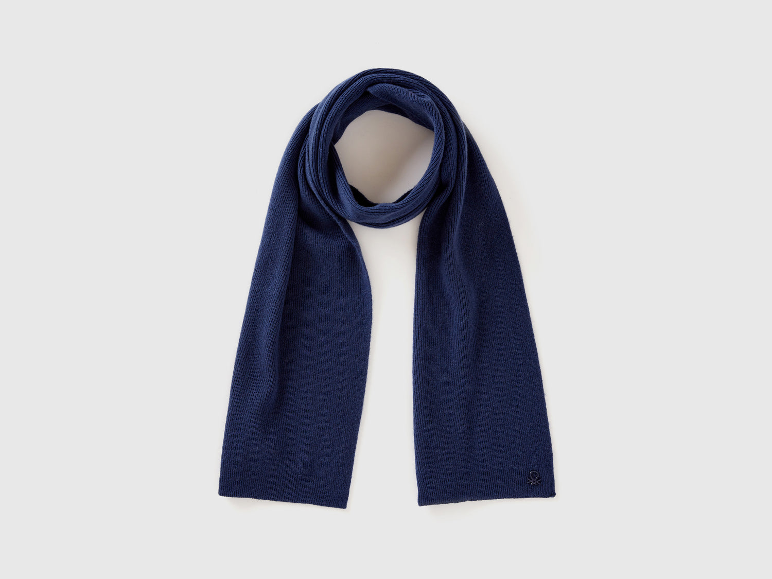 Sciarpa in misto lana da bambino blu scuro | Benetton Outlet