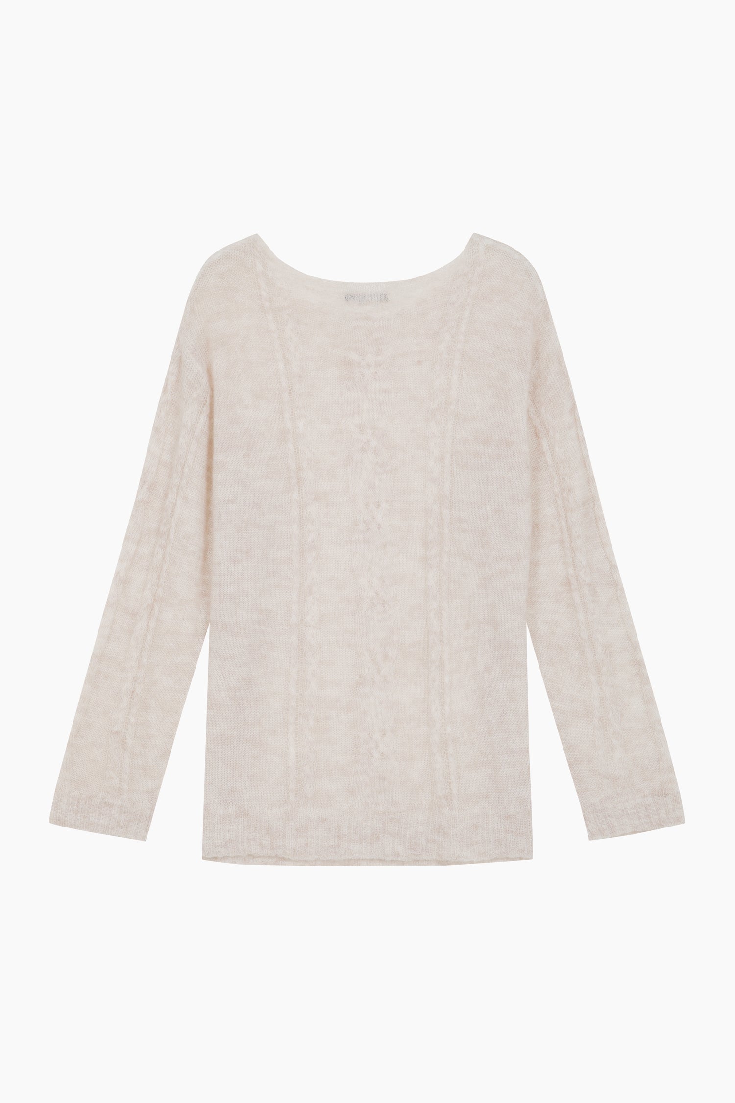 Maglia con trecce da donna bianco panna 2 | Sisley Outlet