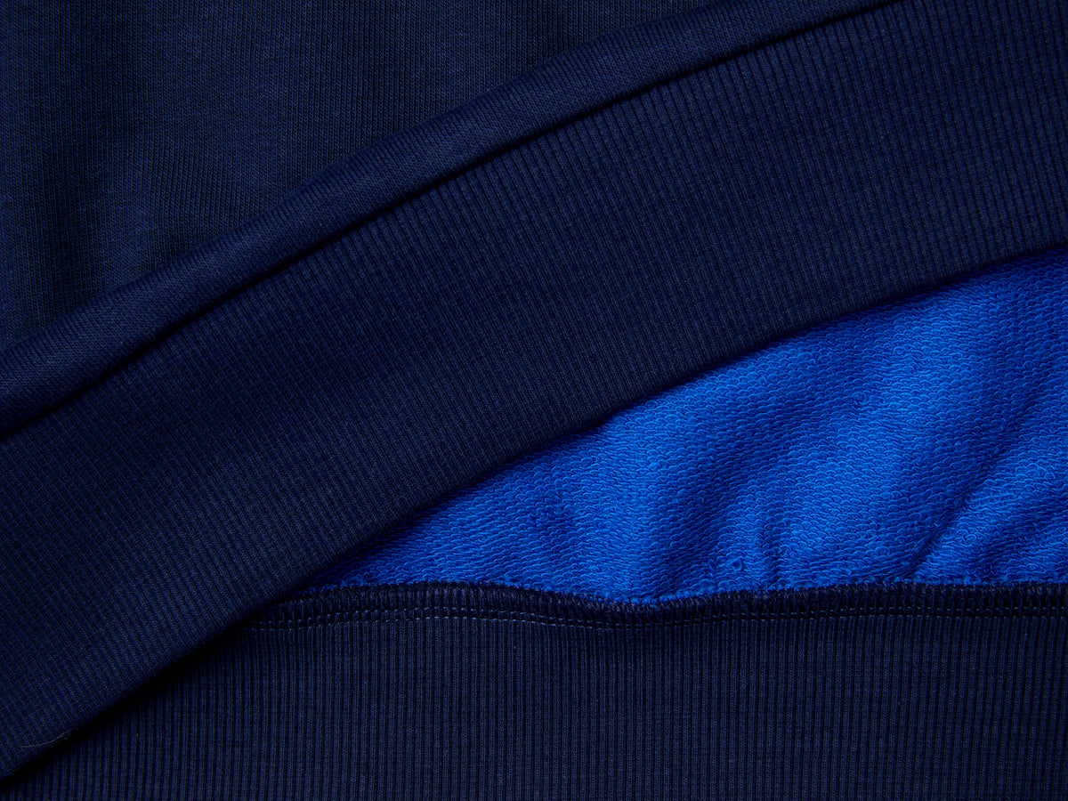 Felpa color block con stampa
