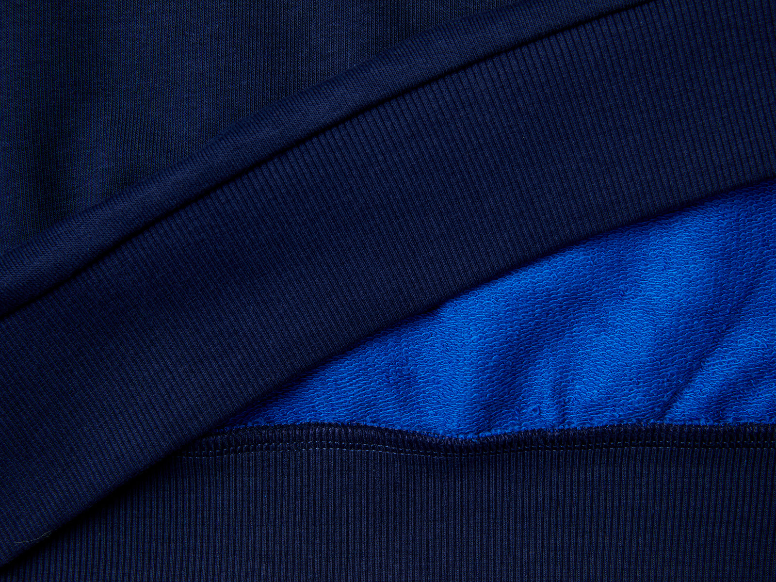 Felpa color block con stampa da bambino blu scuro 3 | Benetton Outlet