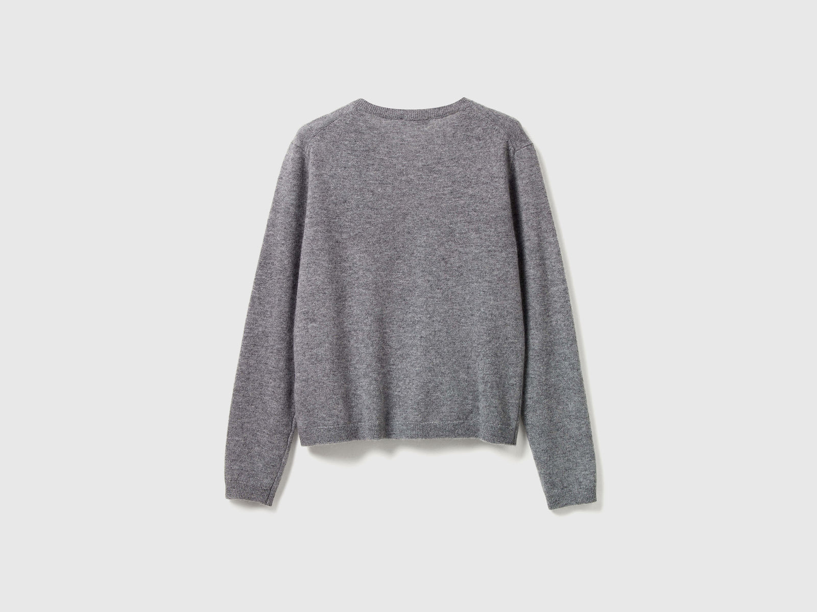 Cardigan in pura lana Merino da donna grigio scuro 2 | Benetton Outlet