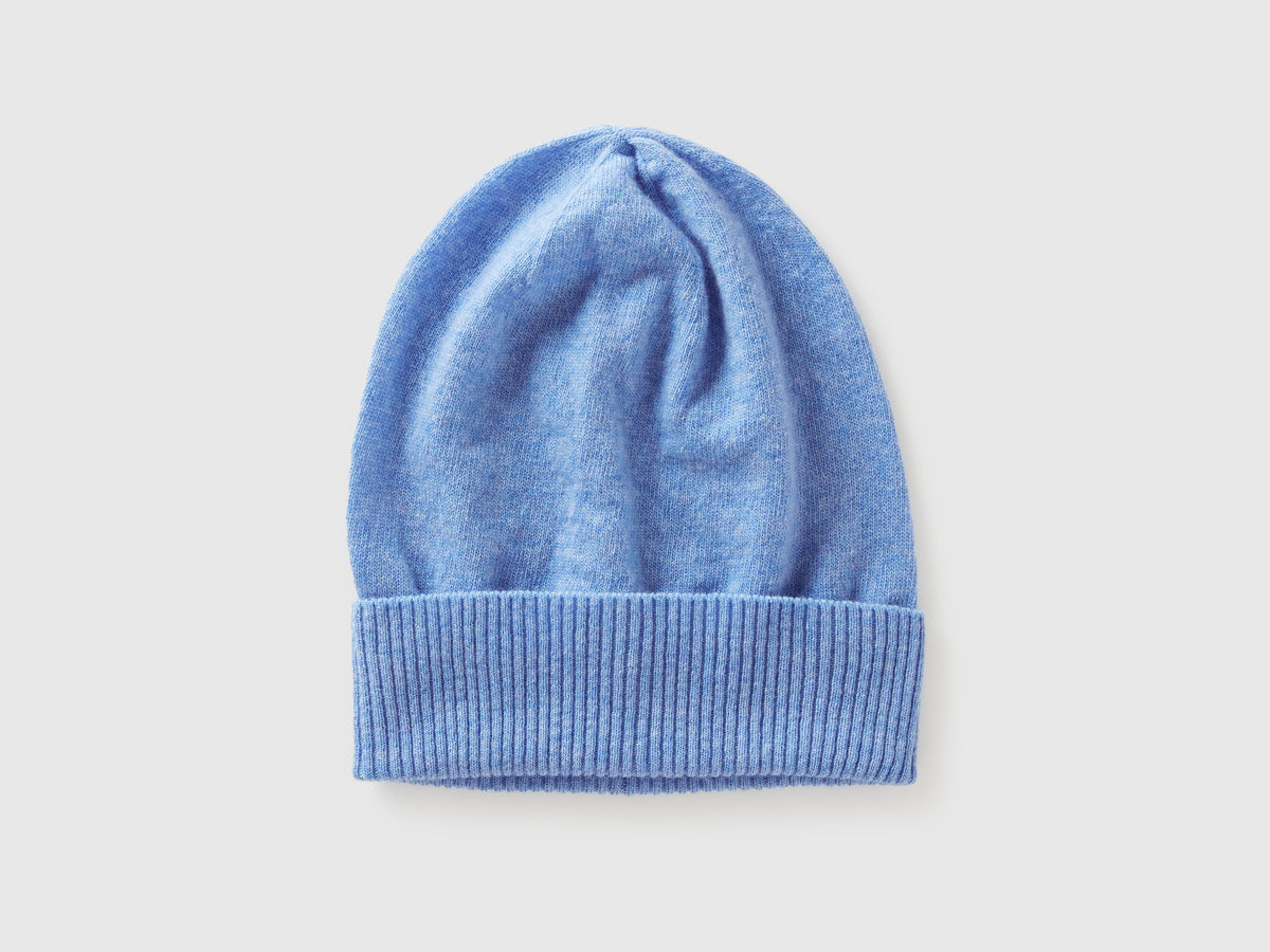 Cappello mélange in pura lana Merino