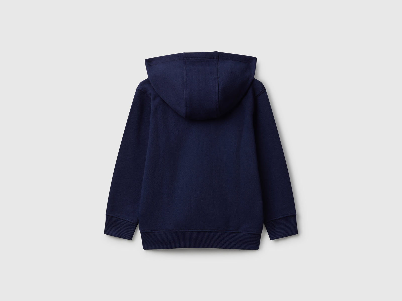Felpa con cappuccio e ricamo da bimbo blu scuro 2 | Benetton Outlet