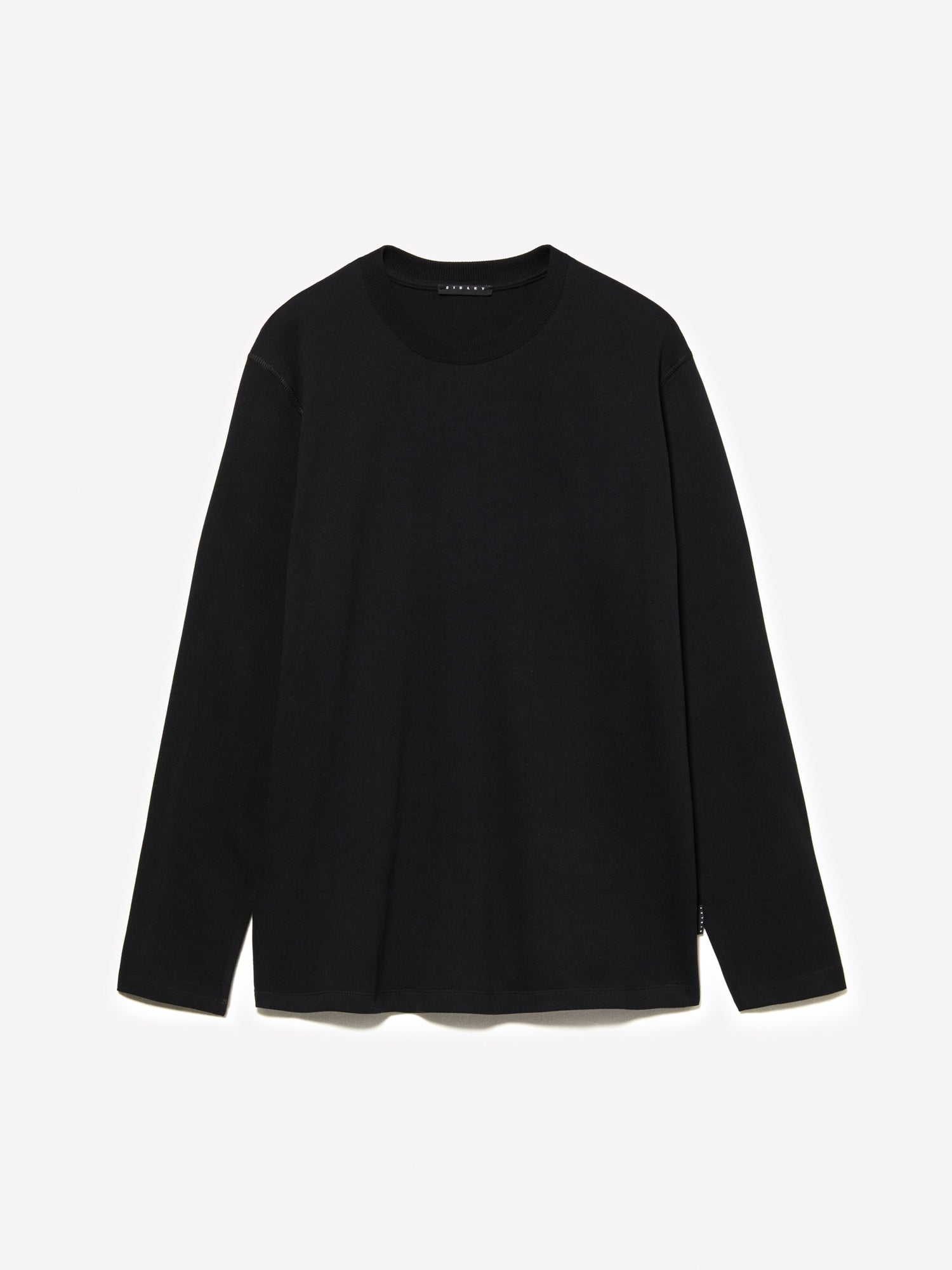 T-shirt a maniche lunghe 100% cotone bio da uomo nero | Sisley Outlet
