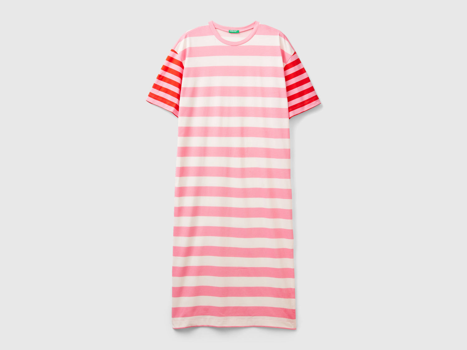 Abito girocollo a righe da donna multi-color | Benetton Outlet