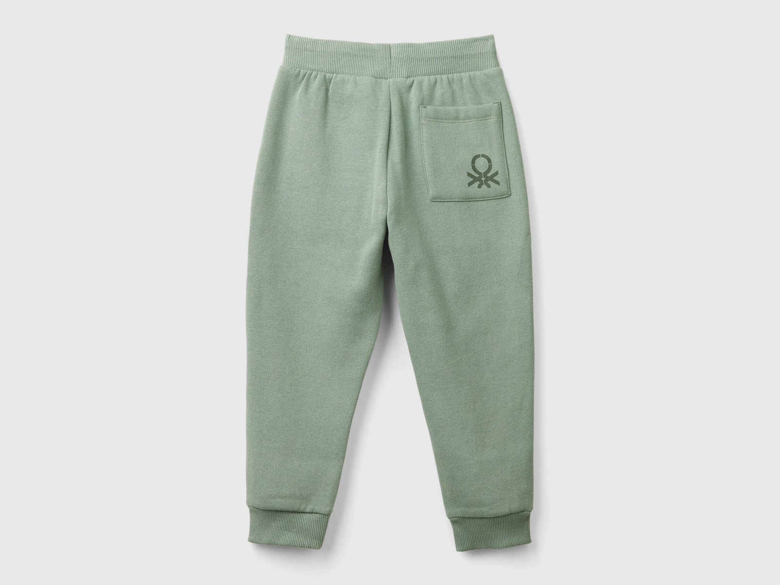Joggers in calda felpa da bimbo verde chiaro 2 | Benetton Outlet