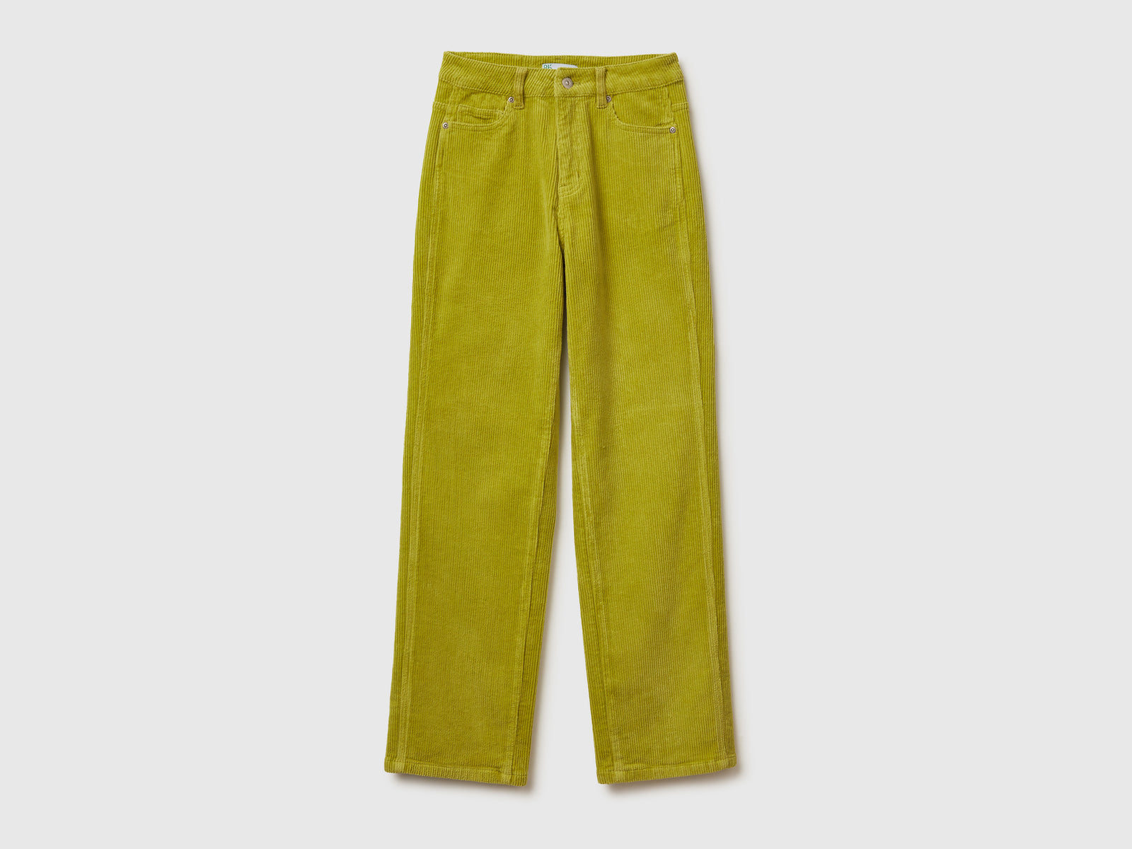 Pantaloni in velluto da donna senape | Benetton Outlet