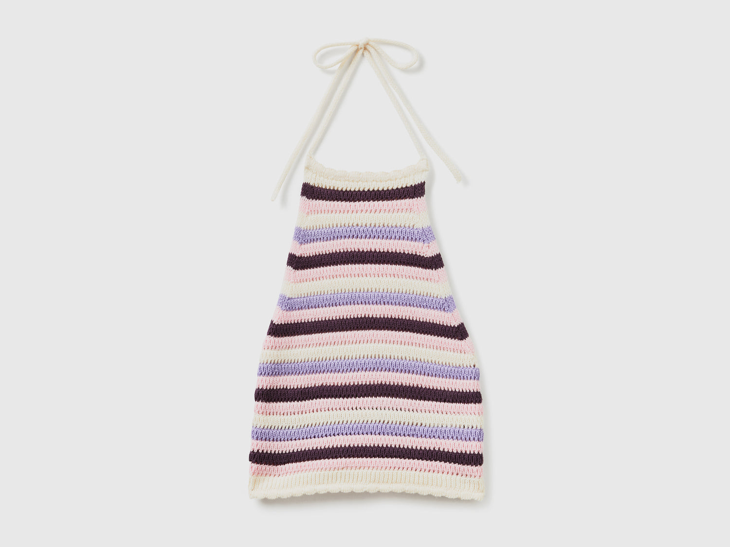 Top copricostume in maglia crochet di misto cotone da donna multi-color | Benetton Outlet