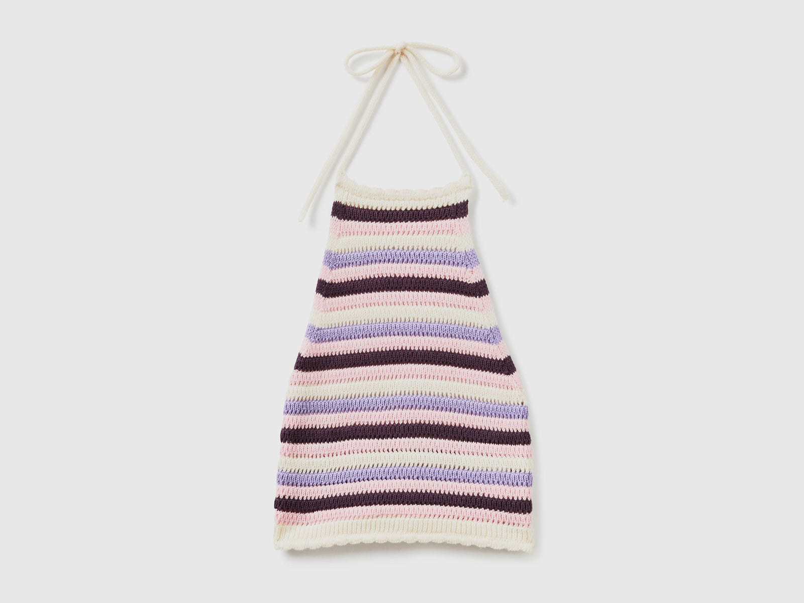 Top copricostume in maglia crochet di misto cotone da donna multi-color | Benetton Outlet