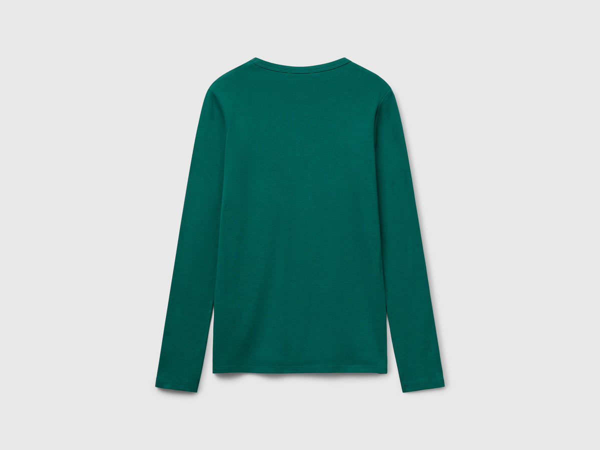 T-shirt manica lunga 100% cotone