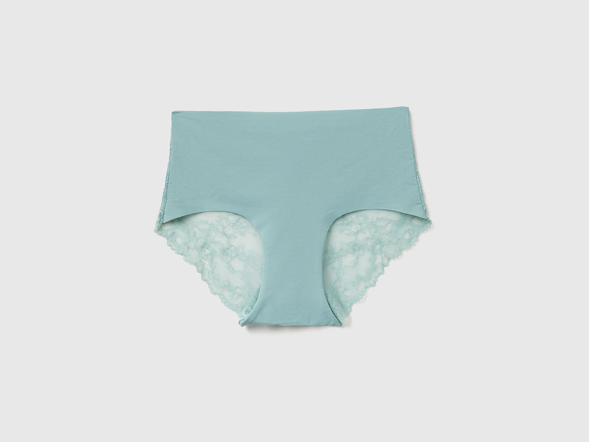 Culotte elasticizzate con pizzo