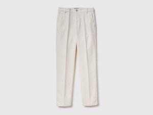 Chino in velluto elasticizzato