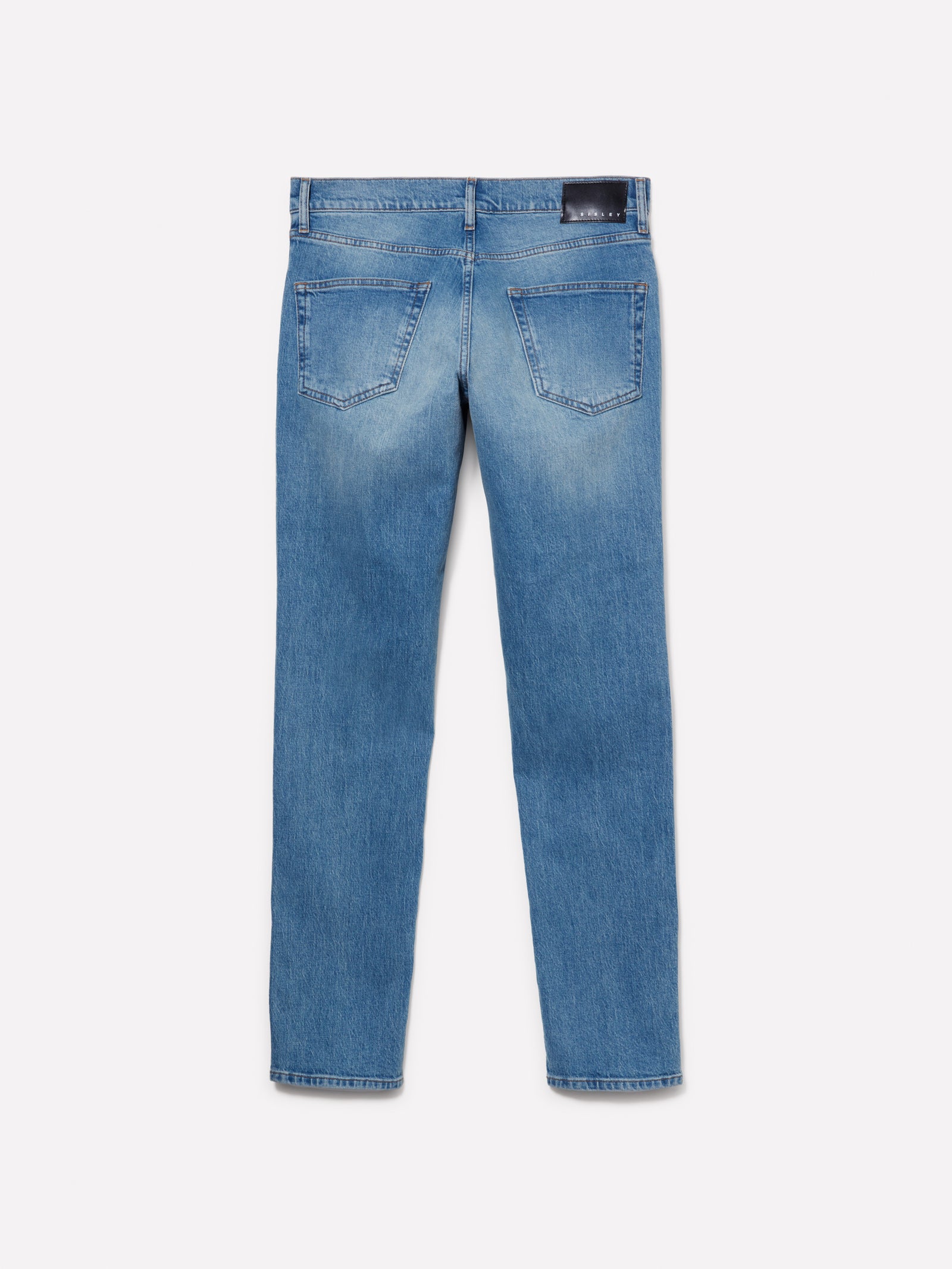 Jeans Stockholm slim fit effetto vintage da uomo blu 2 | Sisley Outlet