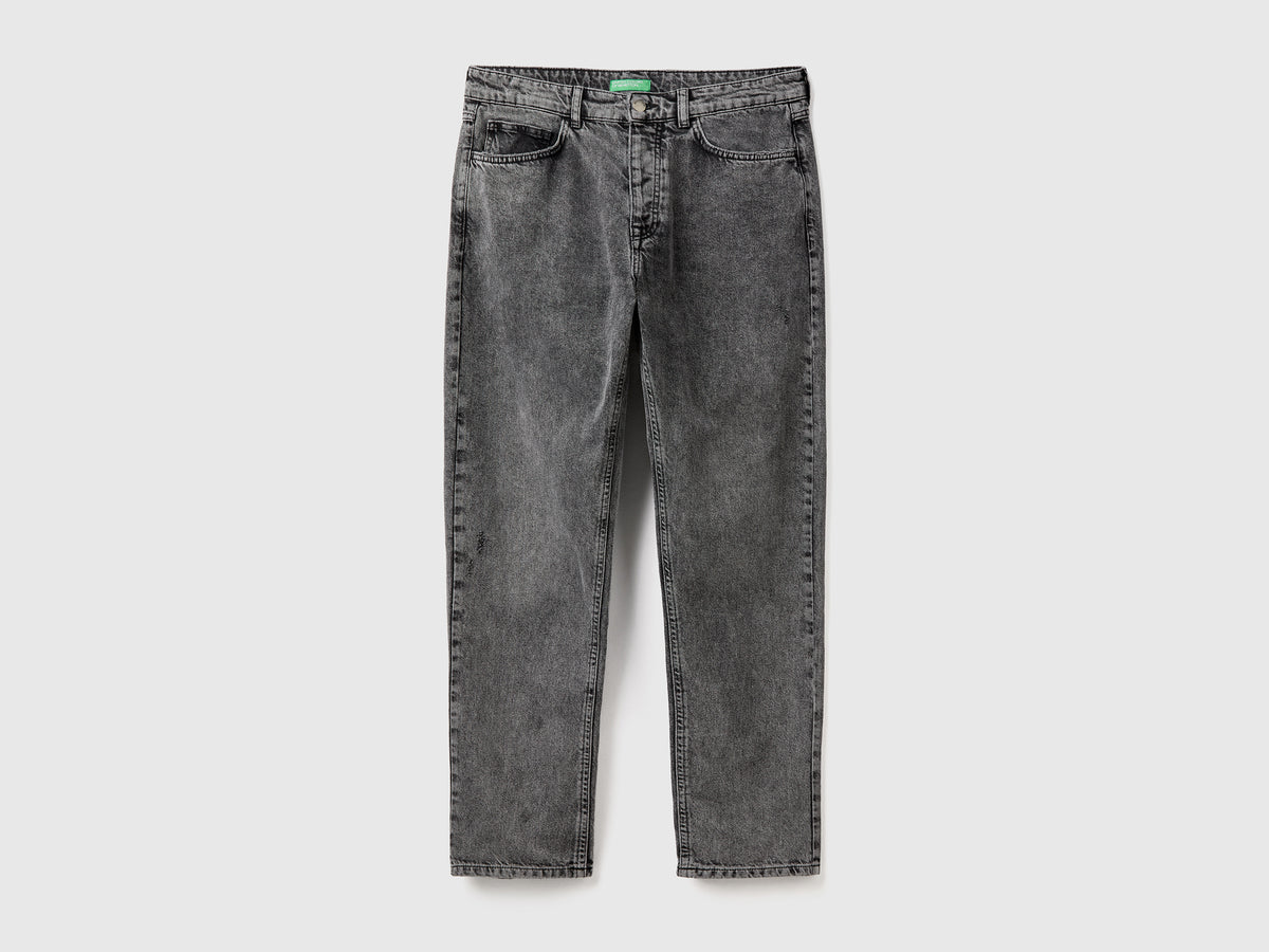 Jeans cinque tasche effetto used