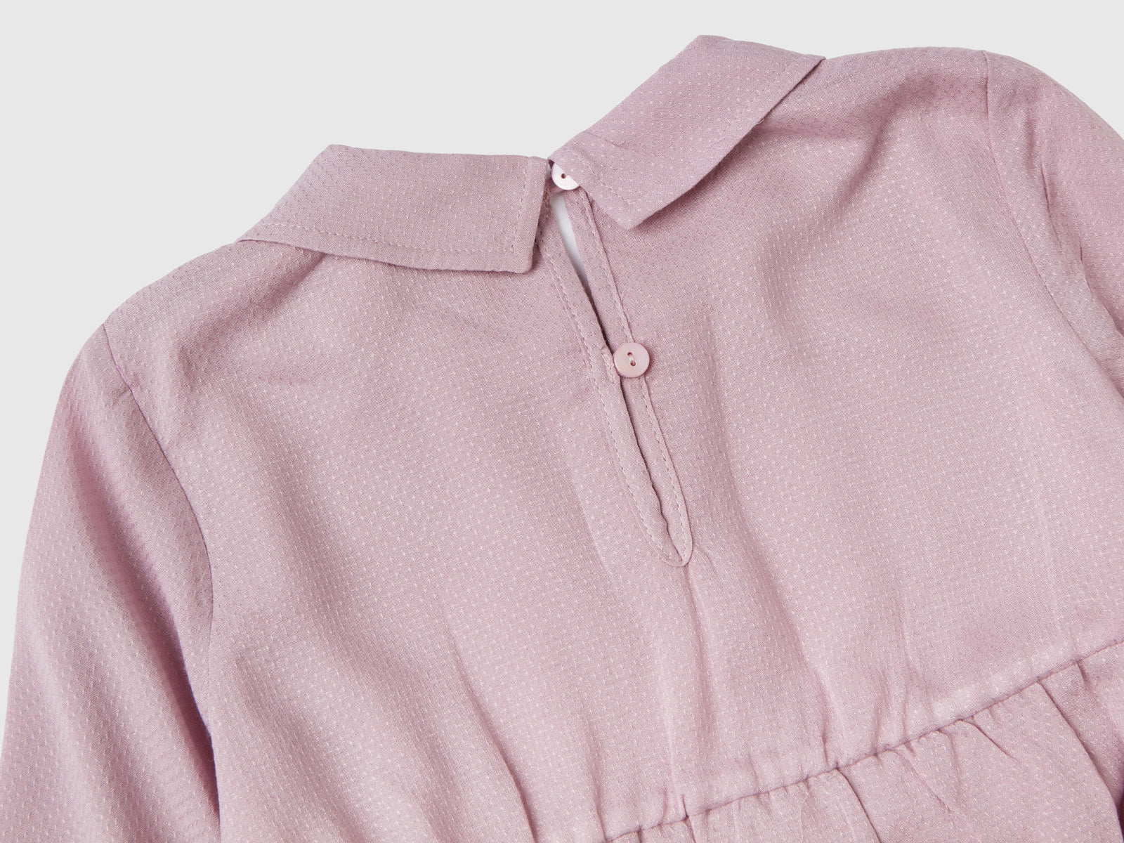 Vestito corto con lurex da bimba rosa 2 | Benetton Outlet