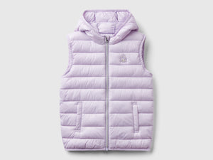 Gilet imbottito con cappuccio