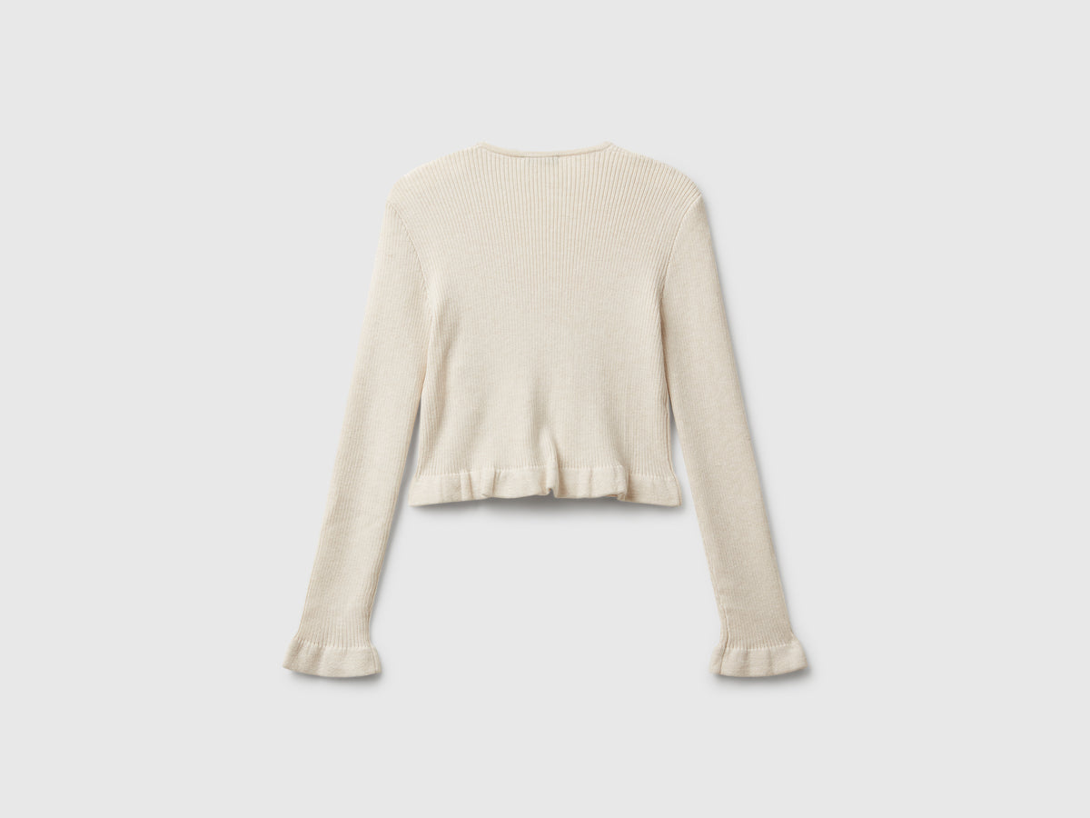 Cardigan con bottoni cuoricino