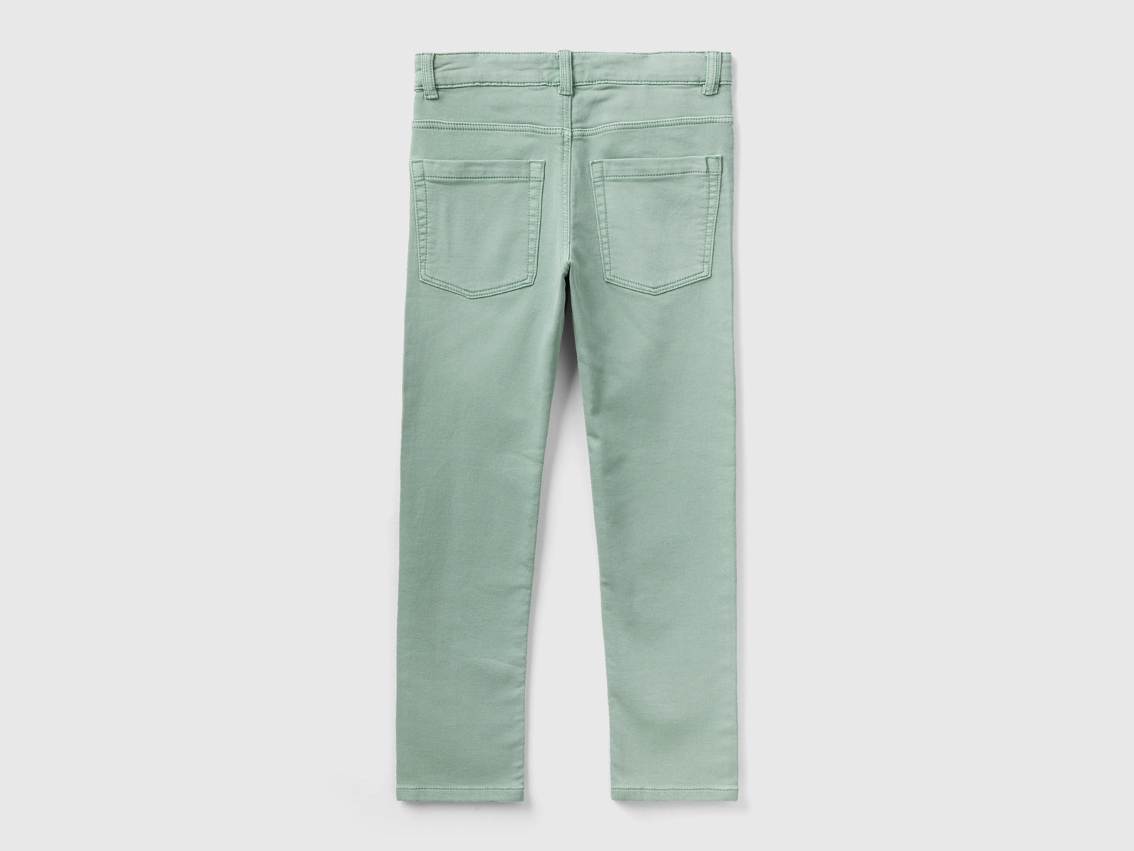 Jeans cinque tasche da bambino verde acqua 2 | Benetton Outlet
