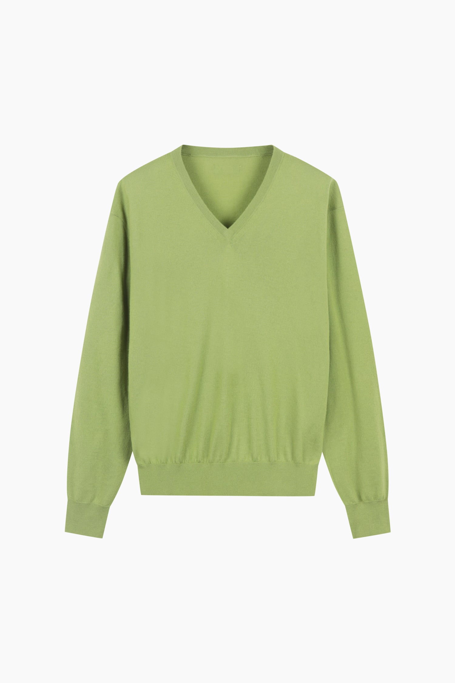 Maglia 100% lana con scollo a V da donna lime | Sisley Outlet