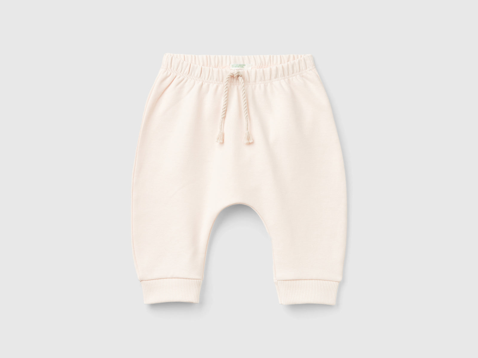Warm sweatshirt trousers with pocket da neonato rosa tenue | Benetton Outlet