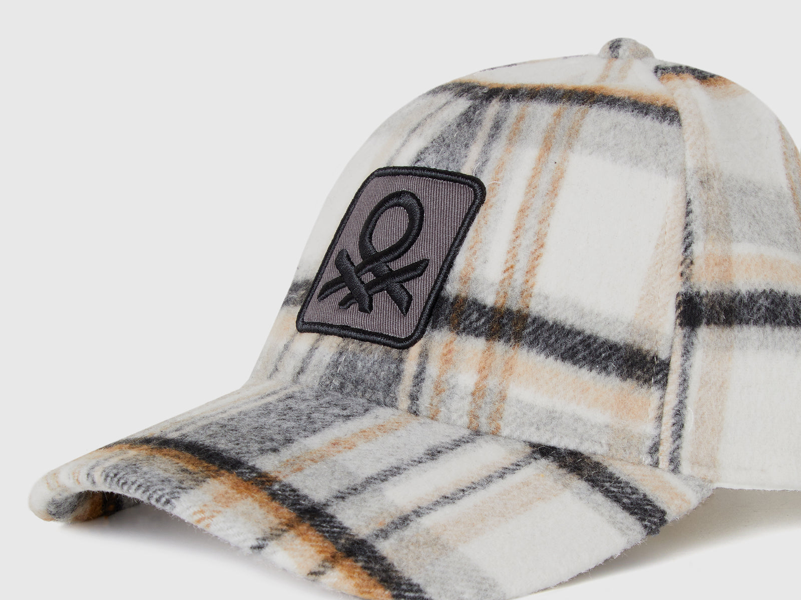 Cappellino baseball tartan da bambino nero 3 | Benetton Outlet