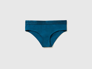 Slip fianco alto in cotone stretch