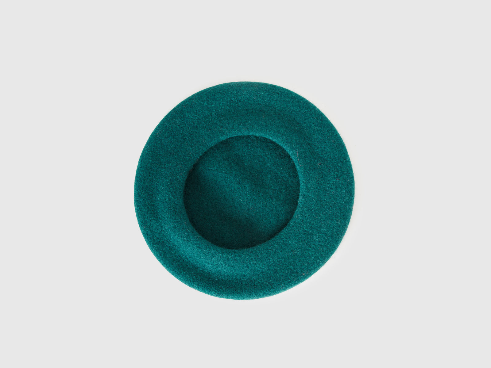 Basco classico in misto lana da donna verde scuro 2 | Benetton Outlet
