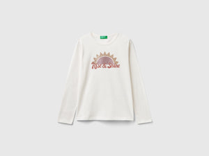 T-shirt manica lunga in cotone bio