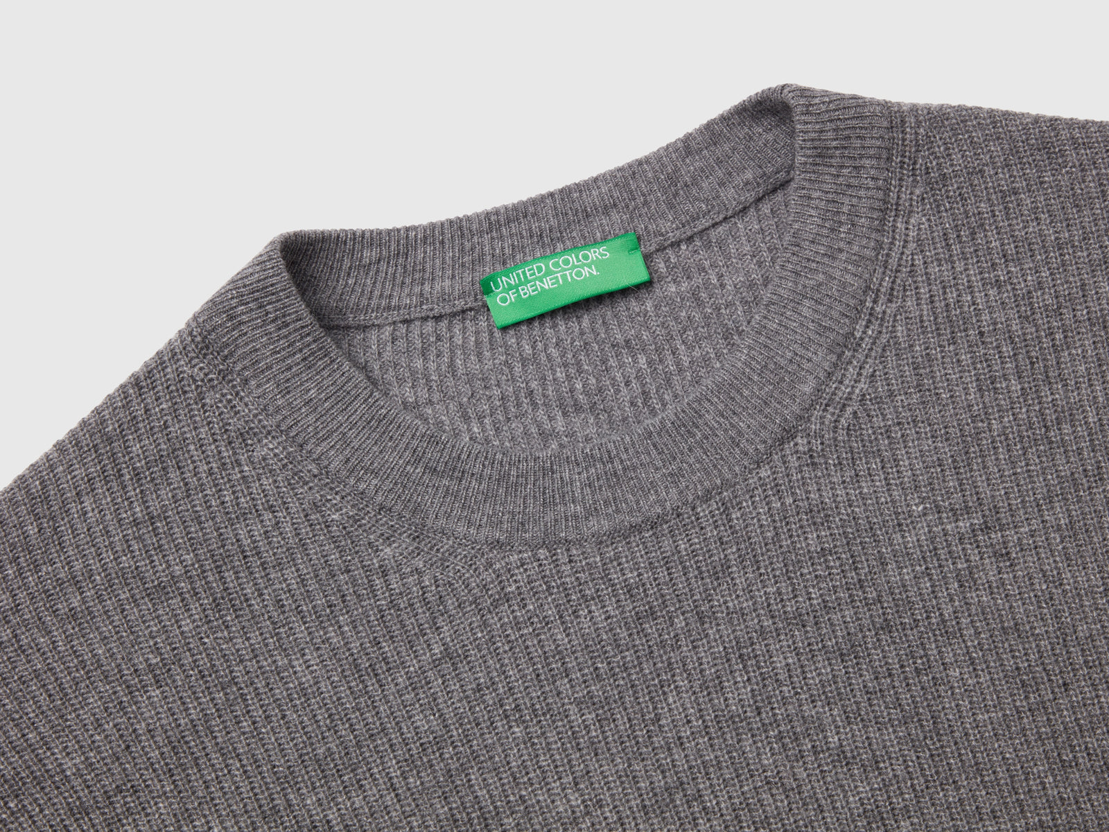 Maglia in misto cashmere da uomo grigio 3 | Benetton Outlet