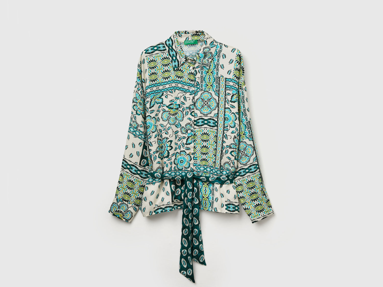 Camicia con stampa bandana da donna multi-color | Benetton Outlet
