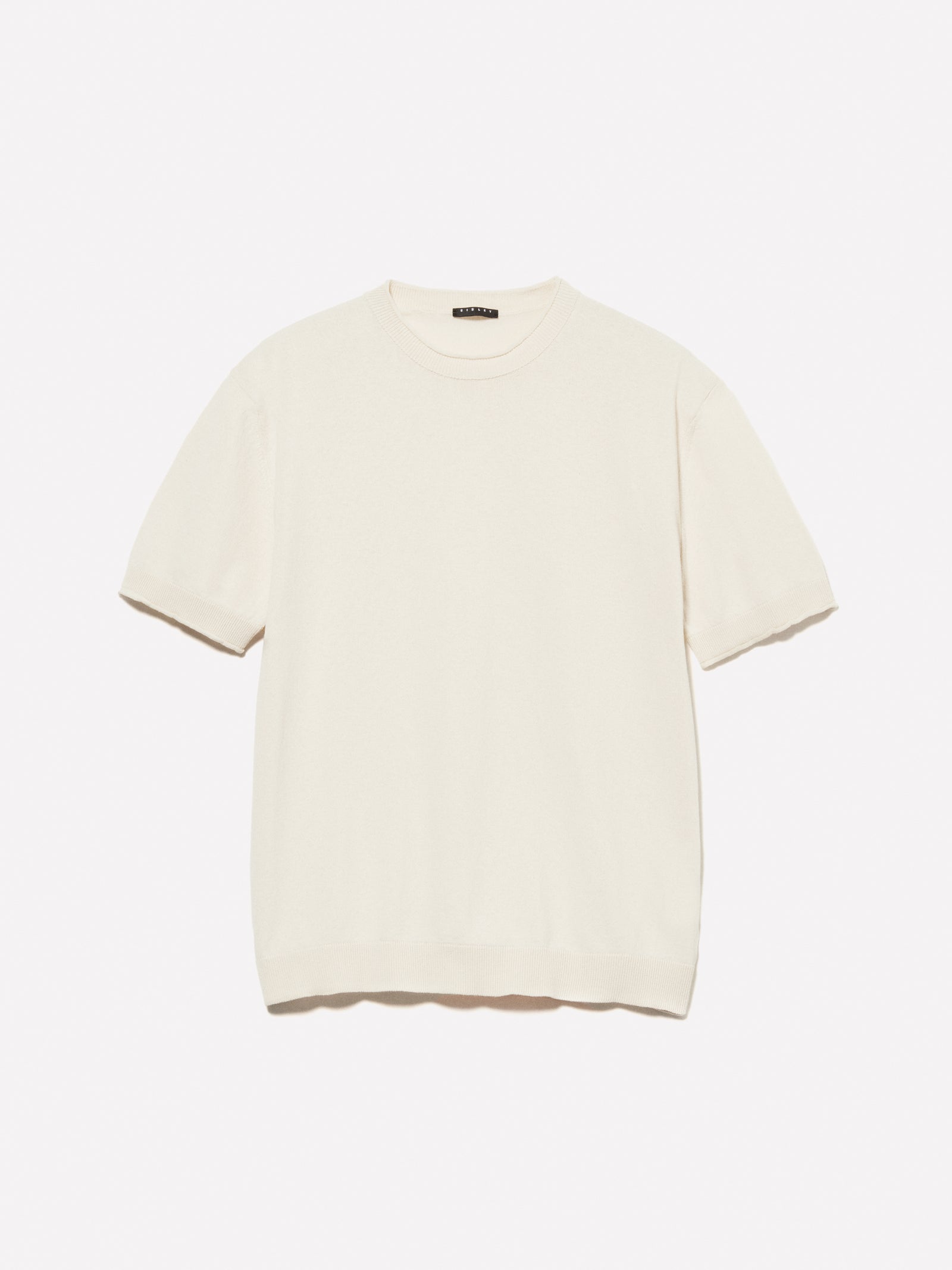 Maglia a maniche corte da uomo bianco panna | Sisley Outlet