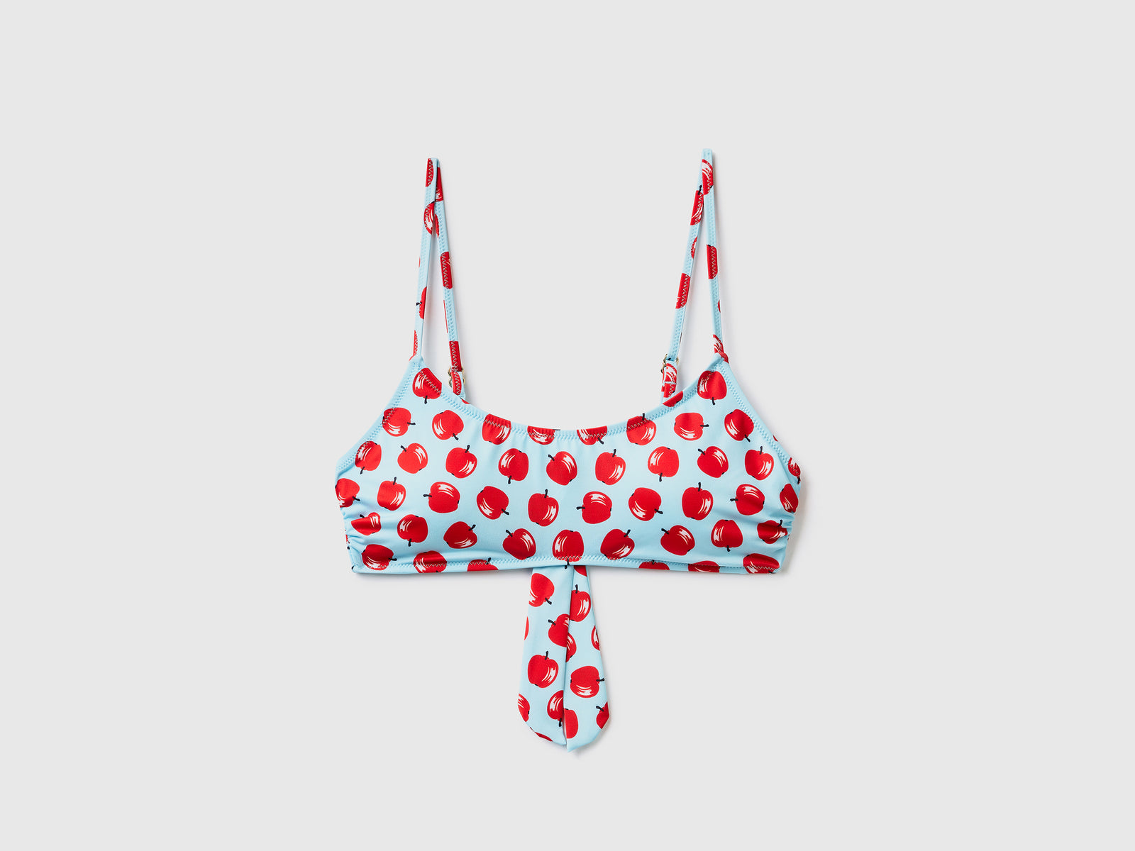 Brassiere mare con pattern frutta da donna azzurro | Benetton Outlet