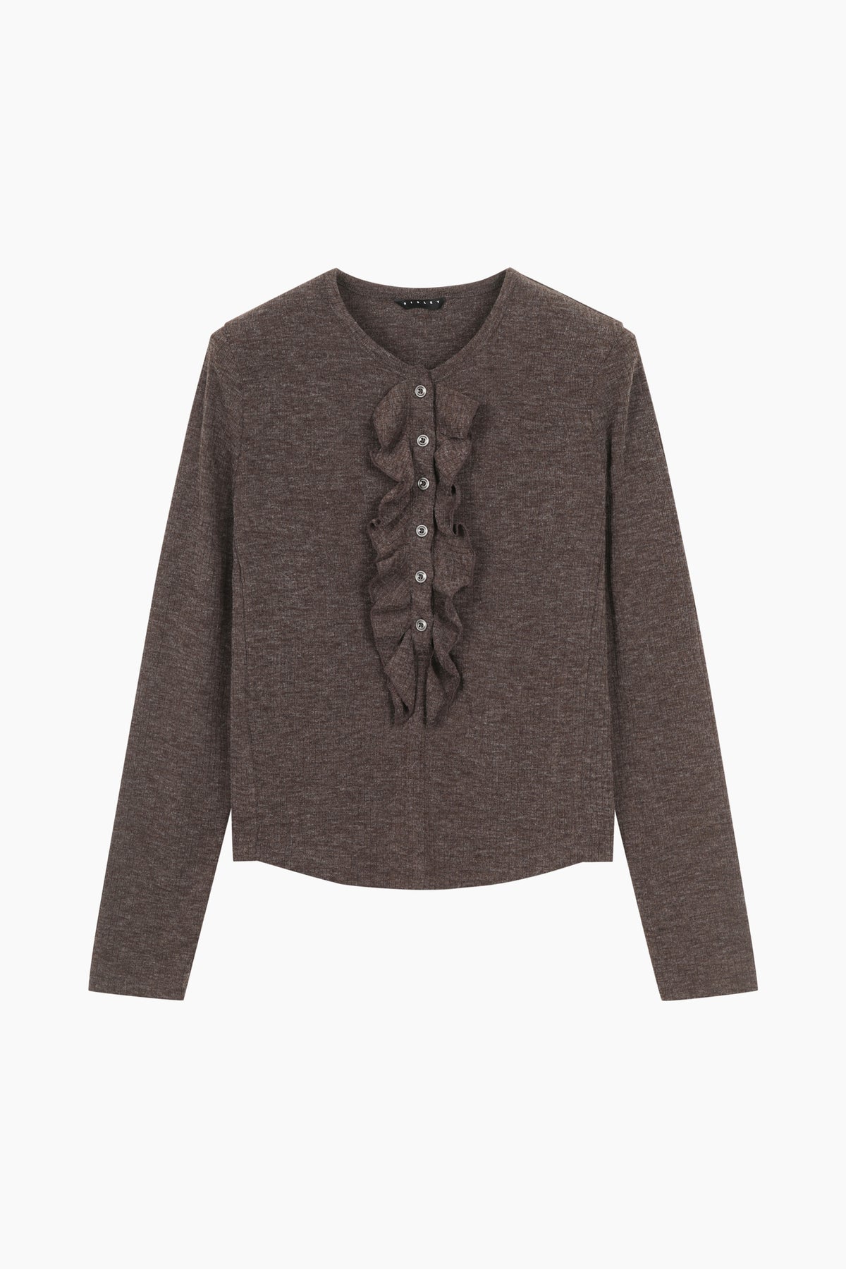 Cardigan con rouches