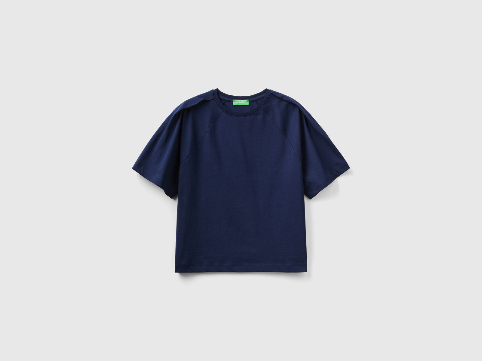 Maglietta boxy fit da donna blu scuro | Benetton Outlet