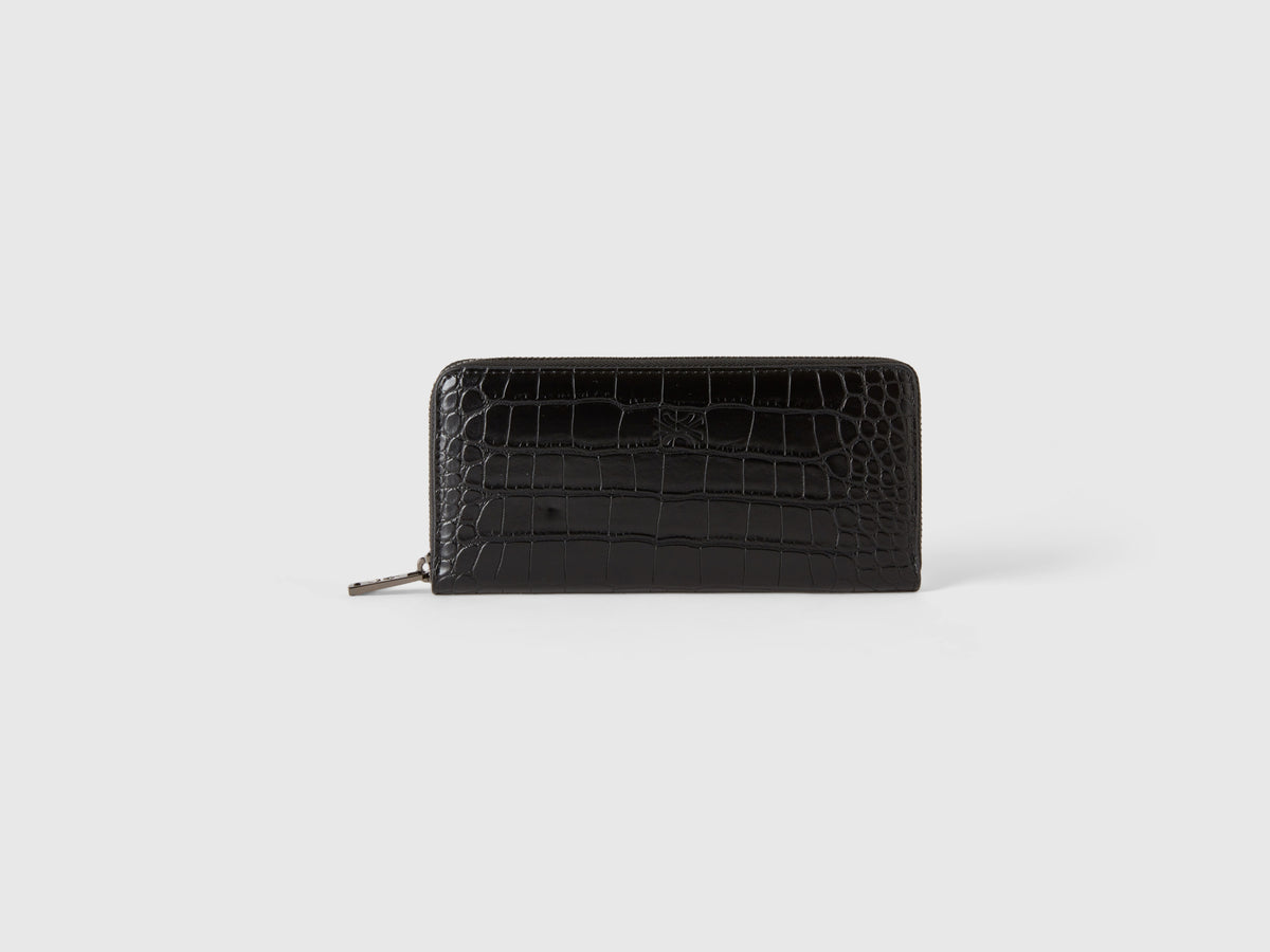 Portafoglio grande con zip