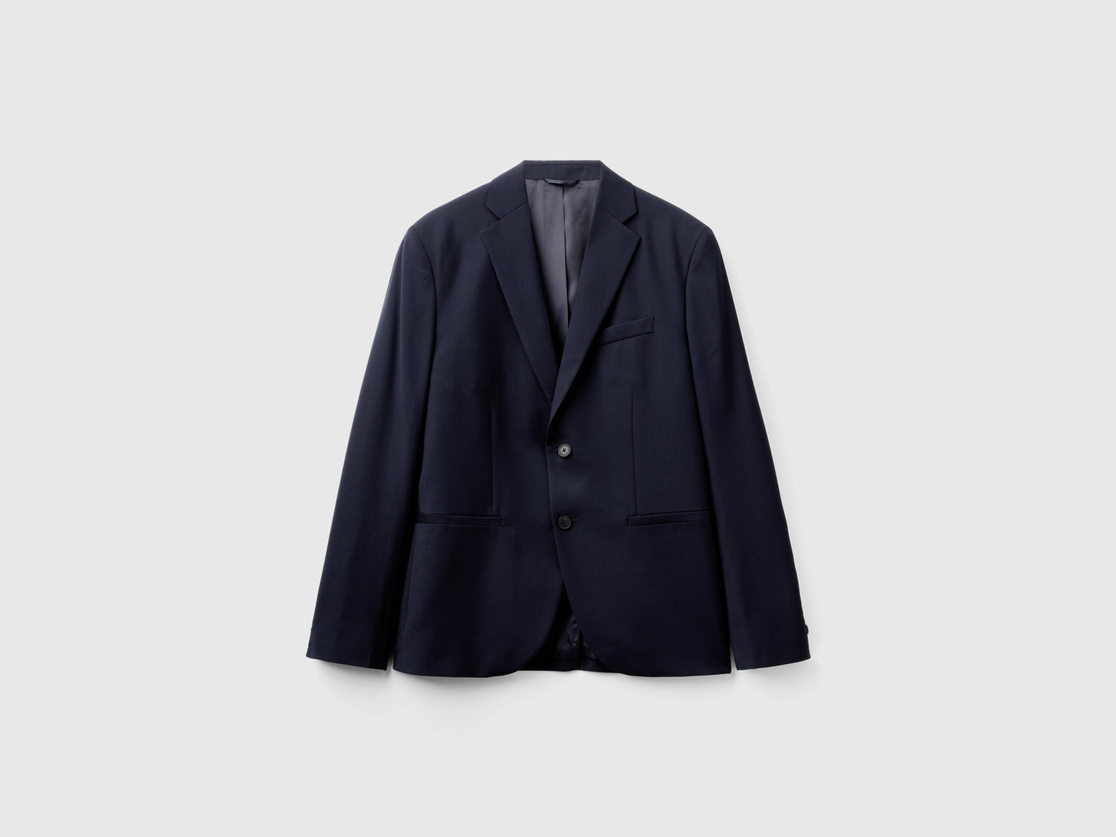 Blazer formale regular fit da uomo blu scuro | Benetton Outlet