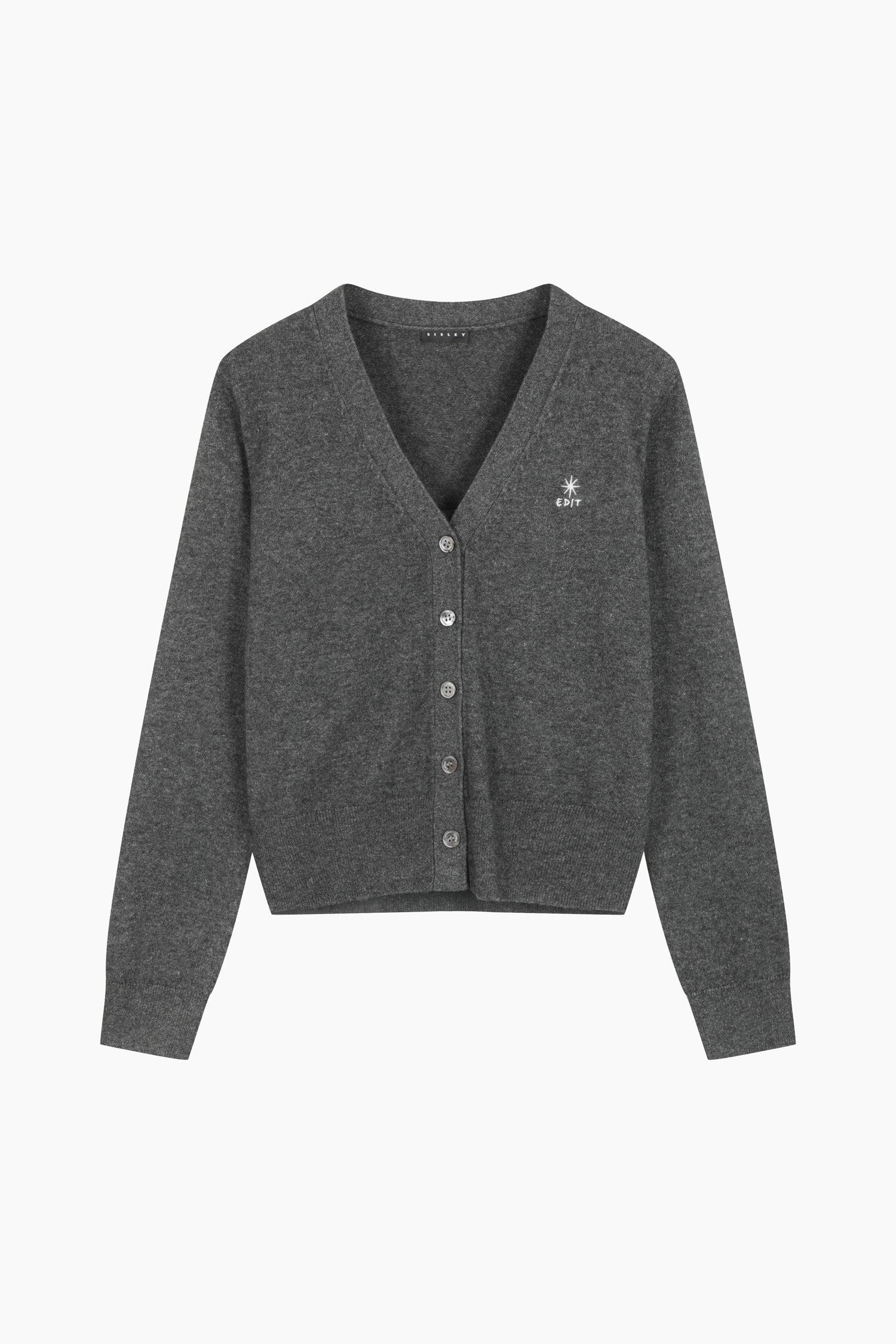 Cardigan con ricamo da donna grigio scuro | Sisley Outlet