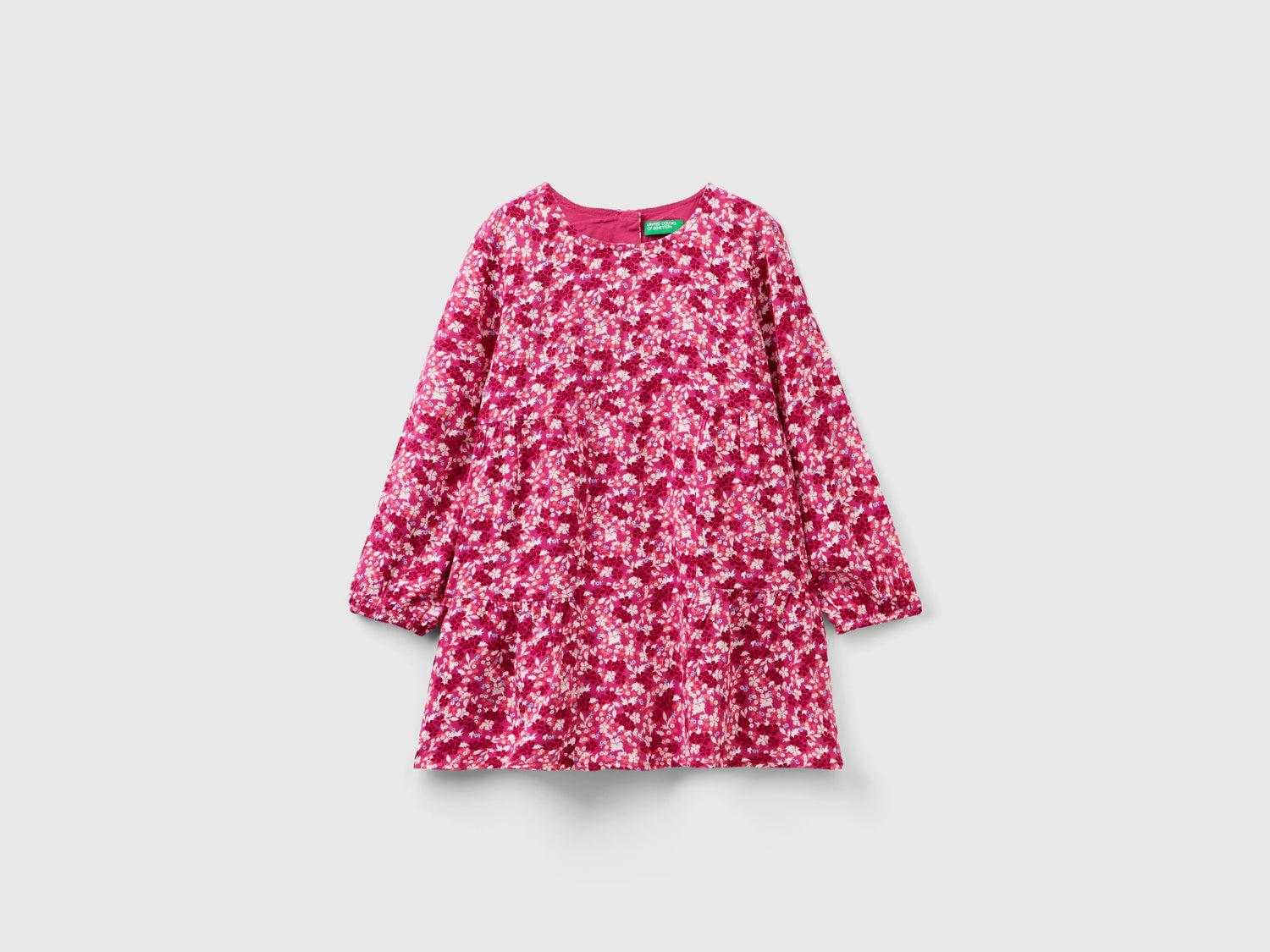 Abito fluido a fiori da bimba multi-color | Benetton Outlet