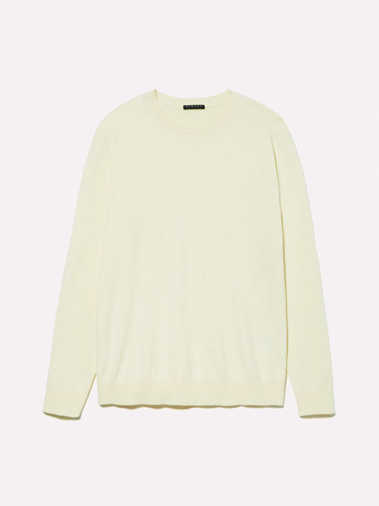 Maglia tinta unita da uomo giallo | Sisley Outlet