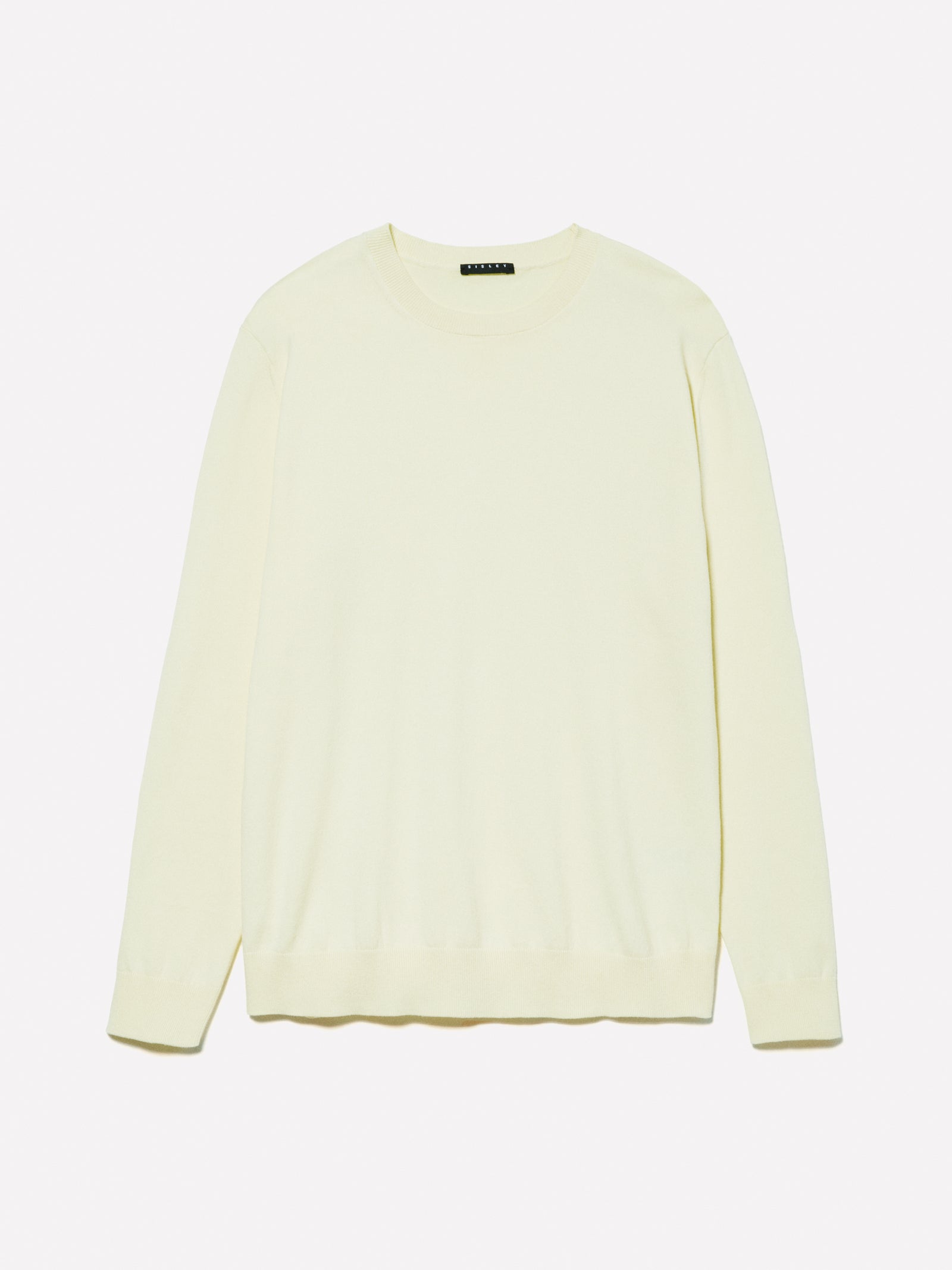 Maglia tinta unita da uomo giallo | Sisley Outlet