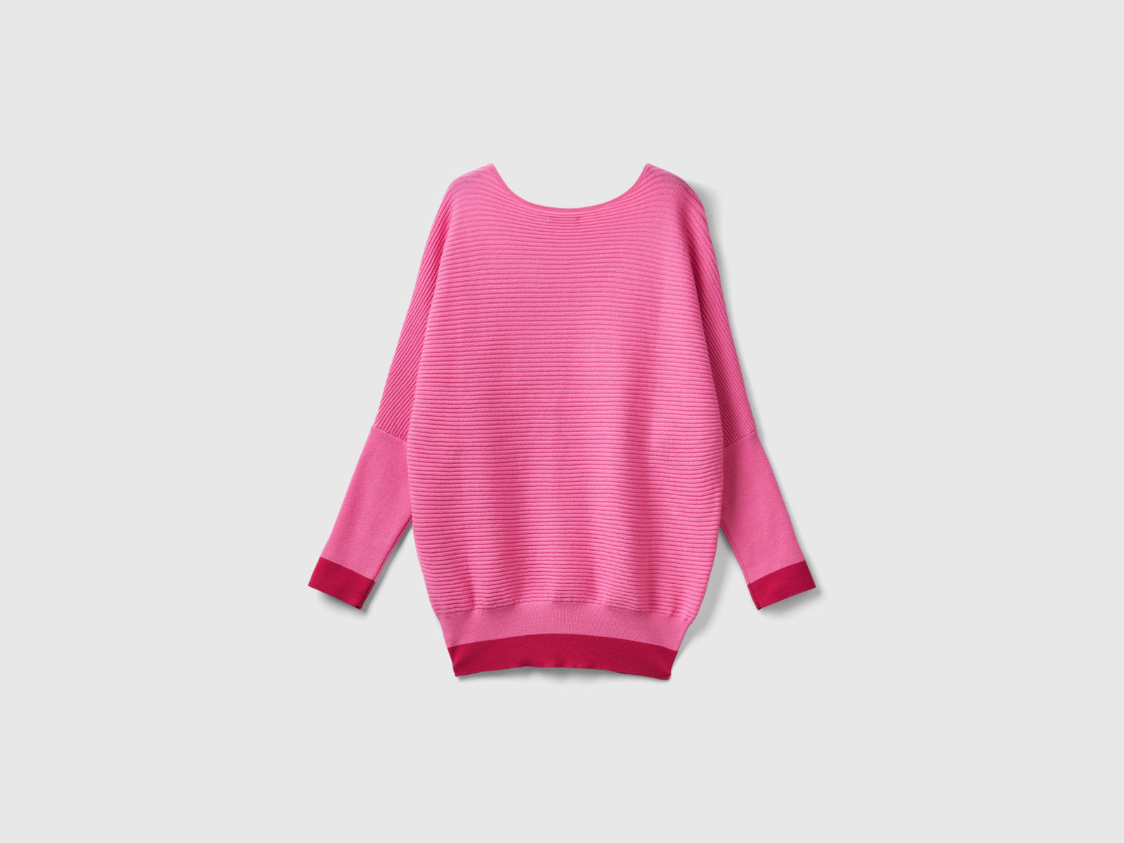 Maglia con scollo a barchetta da donna rosa 2 | Benetton Outlet