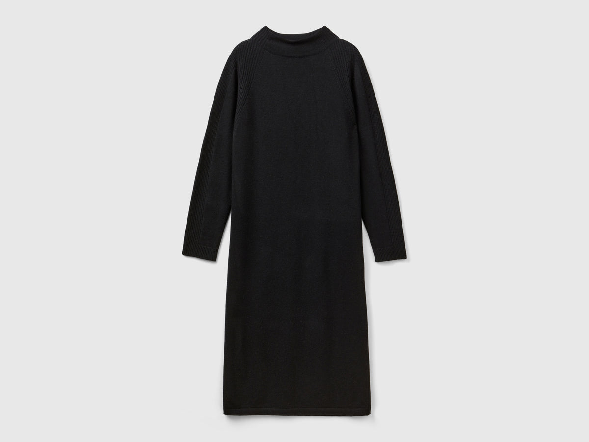 Vestito midi in misto cashmere