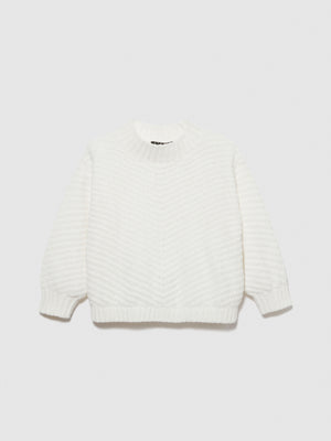 Maglia cropped in ciniglia
